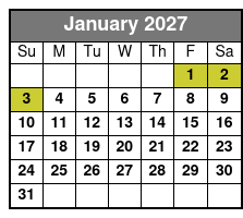 Hersheypark January Schedule