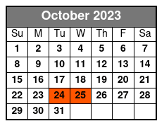 ICONIC October Schedule