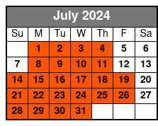 ICONIC Floor Seating July Schedule