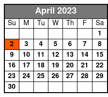 The 5th Dimension April Schedule