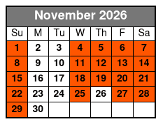 Myrtle Beach Murder Mystery Dinner Shows (RigaTony's & Murder in the Wild West) November Schedule