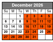 Murder in the Wild West Murder Mystery Dinner Show December Schedule