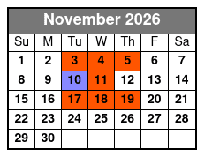 Myrtle Beach Sightseeing Trolley Tours November Schedule