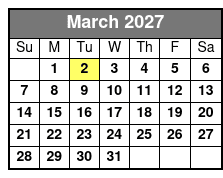 Myrtle Beach Sightseeing Trolley Tours March Schedule