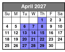 Myrtle Beach Sightseeing Trolley Tours April Schedule