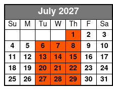 Myrtle Beach Sightseeing Trolley Tours July Schedule