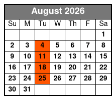 Myrtle Beach History, Movies and Music Trolley Tour August Schedule