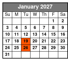 Myrtle Beach History, Movies and Music Trolley Tour January Schedule