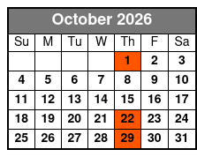 Myrtle Beach Area Ghosts, Pirates and Historic Families Trolley Tour October Schedule