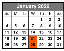 Early Myrtle Beach History and The WWII Years Trolley Tour January Schedule