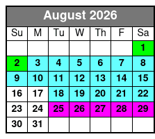 Myrtle Beach Dolphin Sunset Cruise August Schedule