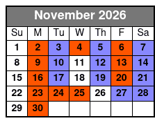 The Carolina Opry Christmas Special Value Seating November Schedule