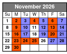 The Carolina Opry Christmas Special Premium Seating November Schedule