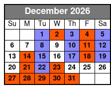 The Carolina Opry Christmas Special Premium Seating December Schedule