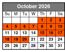 Hard Rock Cafe Myrtle Beach Dining Experience October Schedule