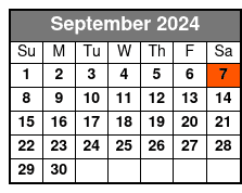 Ricky Mokel Floor Seating September Schedule