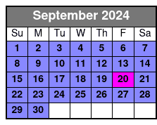 Myrtle Beach Inshore / Nearshore Fishing Charters September Schedule
