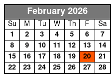 Caravan Of Stars February Schedule
