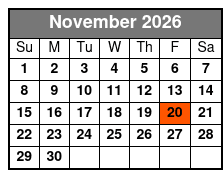 Caravan Of Stars November Schedule