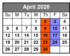 Rock N Soul April Schedule