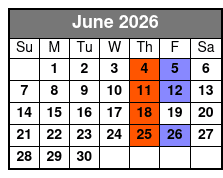 Rock N Soul June Schedule