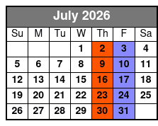 Rock N Soul July Schedule