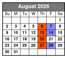 Rock N Soul August Schedule