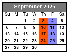 Rock N Soul September Schedule