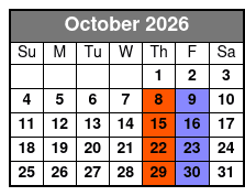 Rock N Soul October Schedule