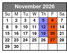 Rock N Soul November Schedule