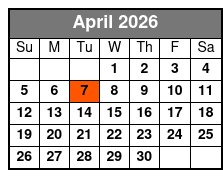 Elvis Tribute Starring Maxlee James April Schedule