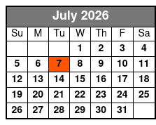 Elvis Tribute Starring Maxlee James July Schedule