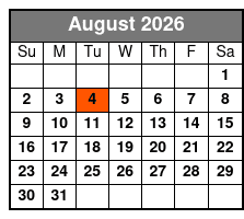 Elvis Tribute Starring Maxlee James August Schedule