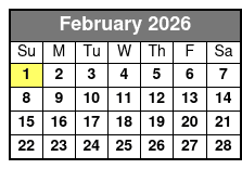 Menopause the Musical 2 February Schedule