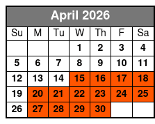 The Myrtle Beach Magic Show April Schedule