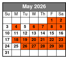 The Myrtle Beach Magic Show May Schedule