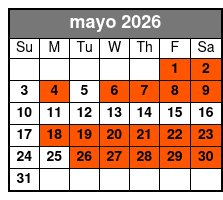 The Myrtle Beach Magic Show mayo Schedule