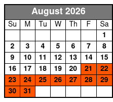 Myrtle Beach Fun Pass August Schedule