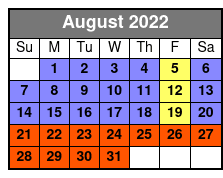 Myrtle Waves Water Park August Schedule