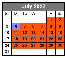 Legends In Concert Regular Seating July Schedule