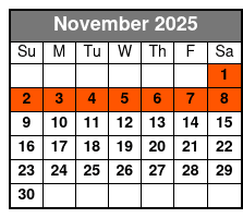 Ripley's Aquarium Myrtle Beach November Schedule