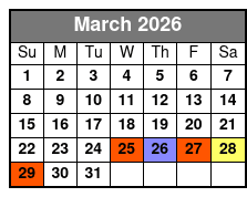 Hot Jersey Nights  March Schedule