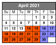 WonderWorks All Access April Schedule