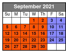 WonderWorks All Access September Schedule