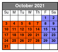 WonderWorks All Access October Schedule