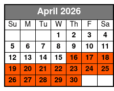 All Access Pass - Hollywood Wax Museum, Outbreak - Dread The Undead, & Hannah's Maze Of Mirrors April Schedule