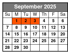 Hollywood Wax Museum in Myrtle Beach, SC September Schedule
