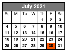 Time Warp July Schedule
