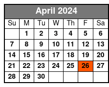 Time Warp Regular Seating April Schedule