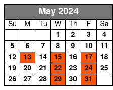 Time Warp Regular Seating May Schedule